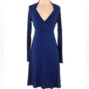 Athleta Pink Lotus Royal Blue Dress Womens Size S